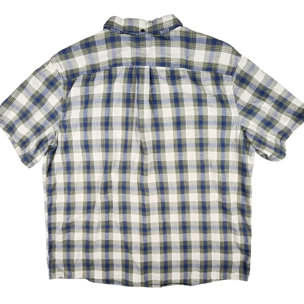 Falls Creek Plaid Short Sleeve Button Up Shirt Modern Fit Mens XXL‎ Bundle of 2 - Picture 6 of 9